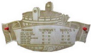 Табличка д/бани Виды бани гравированная Б-68