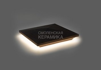 Колпак на столб с подсветкой WEECO 38,5х38,5 см, цвет графит 2