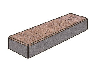 Тротуарная плитка Готика, Брусок Premiun Gold, 180x60x80 мм, цвет Голд 4