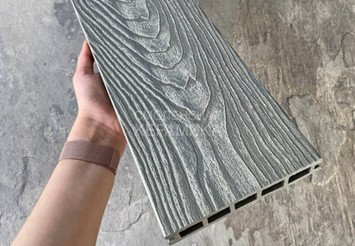 Террасная доска Latitudo 3D-Wood, 150х24х3000 мм, Серый 4