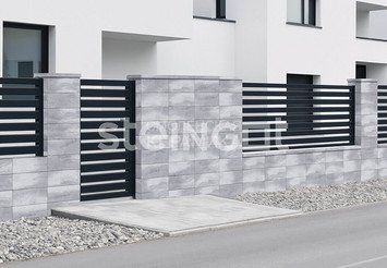 Блок заборный STEINGOT 500x200x200 мм, Серебристый камень (Stein Silver) 4