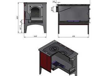 Печь отопительная Везувий В9С 3