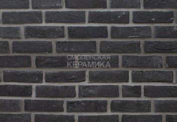 Фасадная плитка ручной формовки Real Brick «Europe» графитовый 1