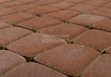 Тротуарная плитка BRAER Классико круговая, Винный 1