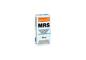 Декоративная штукатурка Quick-mix MRS 1,5 mm «Короед», 1,5 мм, белая 30 кг 1