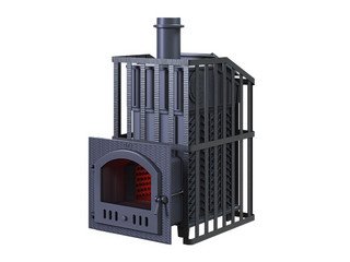 Печь банная чугунная Гефест Ураган GFS ЗК 40 (М) в сетке