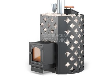 Чугунная печь для бани ЭТНА 24 (ДТ-4С) Закрытая каменка 1