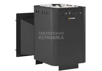 Печь ВЕЗУВИЙ Русичъ Антрацит 16 Панорама 