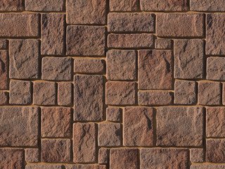 Декоративный камень 422-90 White Hills "Девон" (Devon), коричневый, плоскостной