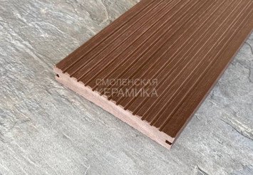 Террасная доска Latitudo Solid полнотелая 150x21x3000 мм, Каштан 3