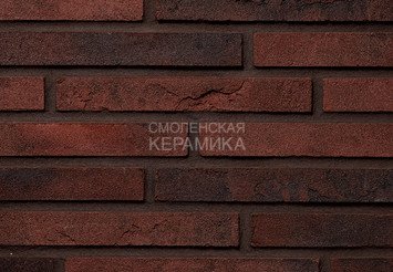 Плитка ручной формовки Real Brick Коллекция 1 ригель, RB 1-04 бордовый 1