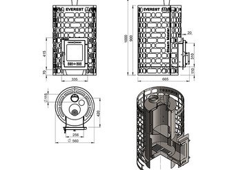 Печь для бани Эверест 