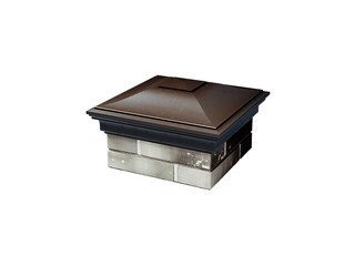 Колпак Zking Monblan 355x355 с посадкой на 1,5 кирпича (0,7нф) коричневый