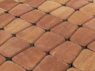 Тротуарная плитка BRAER Классико круговая, Color Mix Рассвет