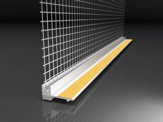 Профиль примыкания оконный с сеткой RU-TP-GLU 9мм (72548)