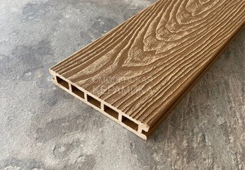 Террасная доска Latitudo 3D-Wood, 150х24х3000 мм, Орех 2