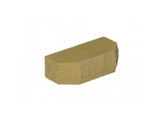 Кирпич фасонный полнотелый BARRUM Трапеция №2 Горчичный