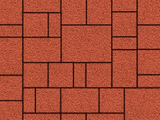 Тротуарная плитка Выбор "Мюнхен" Гранит, красный, 60 мм