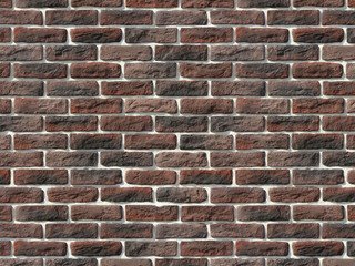 Декоративный камень 316-40 White Hills "Брюгге брик" (Brugge brick), темно-коричневый, плоскостной