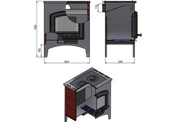 Печь отопительная Везувий В11 (224) 3