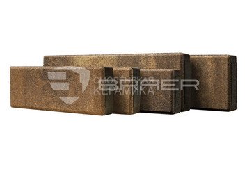 Тротуарная плитка BRAER Домино, Color Mix Каштан 3