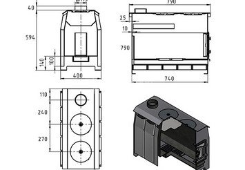Печь отопительная Везувий 