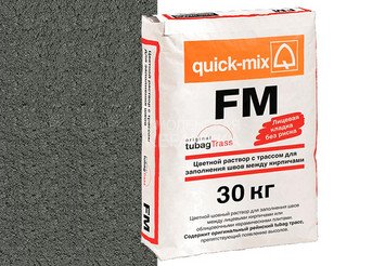 Цветная смесь для заделки швов Quick-mix FM . E антрацитово-серый, 30 кг 1
