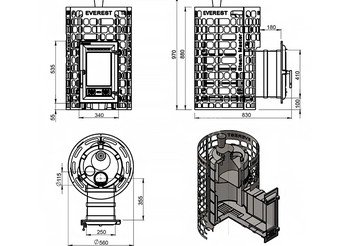 Печь для бани Эверест 
