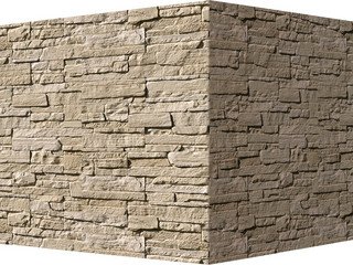 Декоративный камень 232-15 White Hills "Каскад Рейндж" (Cascade Range), темно-бежевый, угловой, без 