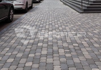 Тротуарная плитка BRAER Классико, Color Mix Туман 7