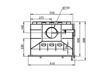 Каминная топка ASTON 600 7