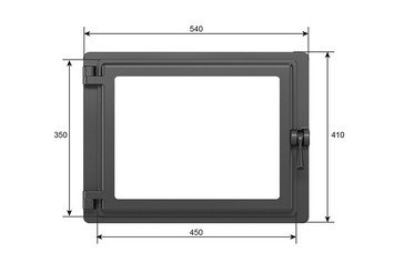 Дверка ЭТНА каминная Панорама (Левая) 2