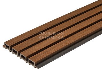 Фасадная (стеновая) реечная панель CM WALL DUAL, 219х26x3000 мм, Teak (Тик) 1