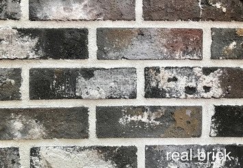 Плитка ручной формовки Real Brick RB 4-13 antic Графитовый лофт 1