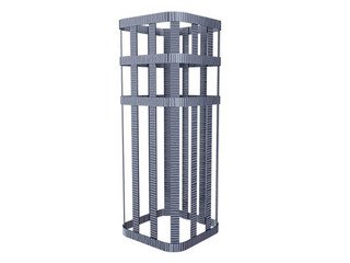 Сетка на трубу под ШИБЕР (250х250х1000) Гром 30