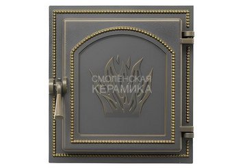 Дверка ВЕЗУВИЙ каминная 271 (Бронза) 1