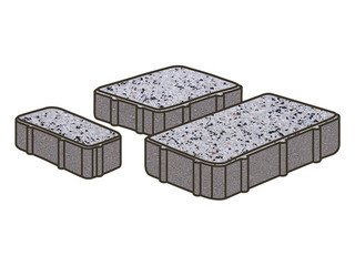 Тротуарная плитка Готика, Новый Город Premiun Gold, 80 мм, цвет Голд 3