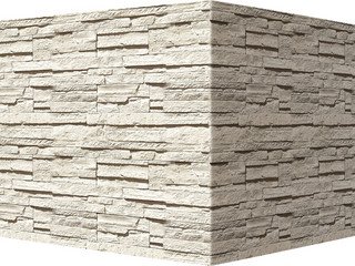 Декоративный камень 240-05 White Hills "Зендлэнд" (Zandland), белый, угловой, без шва