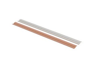 Планка для примыканий Вака 2300 х 80 мм (черный, вишня)