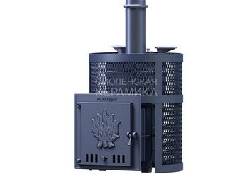 Печь чугунная для бани Технолит ИСКАНДЕР 3K 18 Pro Ураган 3