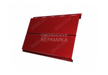 Сайдинг GL Print dp Вертикаль 0,5мм красный матовый 3