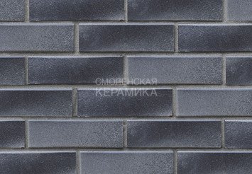 Клинкер фасадный ЛСР «Берген» черно-серебристый гладкий 3