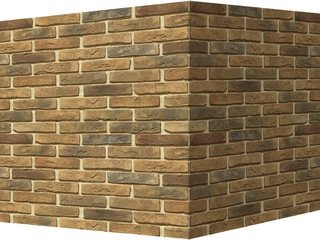 Декоративный камень 300-45 White Hills "Лондон брик" (London brick), коричневый, угловой
