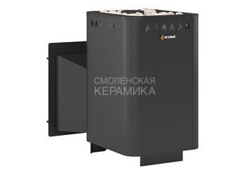 Печь ВЕЗУВИЙ Русичъ Антрацит 22 Панорама 