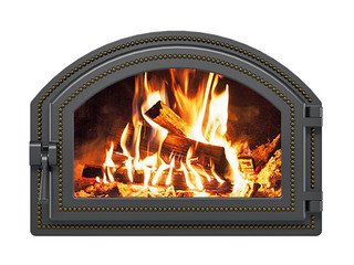 Дверка ВЕЗУВИЙ каминная 222 (Бронза)