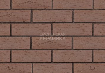 Клинкер фасадный ЛСР «Мюнхен» коричневый береста 1