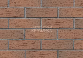 Кирпич лицевой керамический ЛСР Светло-коричневый флэш ультра рустик, 1НФ 3