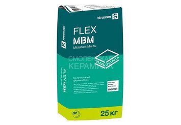 Плиточный клей среднеслойный STRASSER FLEX MBM (C2) 1