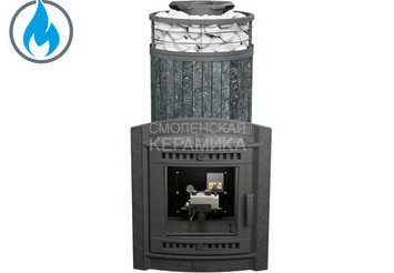 Печь банная «Атмосфера XL» Пироксенит ламель+сетка с газовой горелкой 1