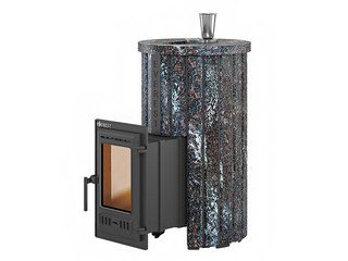 Печь для бани Эверест "Steam Master 18 ЧУГУН" Ламель Амфиболит, S-20